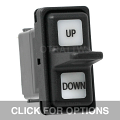 CONTURA XII, UP / DOWN, SEALED PADDLE ROCKER SWITCH, WHITE LENS