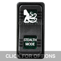 CONTURA X, STEALTH MODE, SEALED ROCKER SWITCH, GREEN LENS