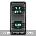 CONTURA X, RADIO, SEALED ROCKER SWITCH, GREEN LENS