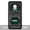CONTURA X, POWER, SEALED ROCKER SWITCH, GREEN LENS