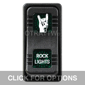 CONTURA X, ROCK LIGHTS, SEALED ROCKER SWITCH, GREEN LENS