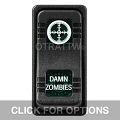 CONTURA X, DAMN ZOMBIES, SEALED ROCKER SWITCH, GREEN LENS