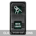 CONTURA X, ROCK LIGHTS, SEALED ROCKER SWITCH, GREEN LENS