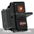 CONTURA XII, UP / DOWN, SEALED PADDLE ROCKER SWITCH, AMBER LENS