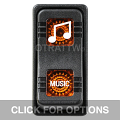 CONTURA X, MUSIC, SEALED ROCKER SWITCH, AMBER LENS