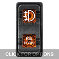 CONTURA X, FOG LIGHTS, SEALED ROCKER SWITCH, AMBER LENS