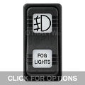 CONTURA X, FOG LIGHTS, SEALED ROCKER SWITCH, WHITE LENS