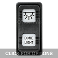 CONTURA X, DOME LIGHT, SEALED ROCKER SWITCH, WHITE LENS