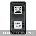 CONTURA X, REAR LIGHTS, SEALED ROCKER SWITCH, WHITE LENS