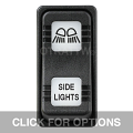 CONTURA X, SIDE LIGHTS, SEALED ROCKER SWITCH, WHITE LENS