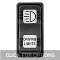 CONTURA X, DRIVING LIGHTS, SEALED ROCKER SWITCH, WHITE LENS