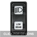 CONTURA X, LOW BEAM, SEALED ROCKER SWITCH, WHITE LENS