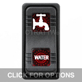 CONTURA X, WATER, SEALED ROCKER SWITCH, RED LENS