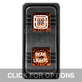CONTURA X, REAR LIGHTS, SEALED ROCKER SWITCH, AMBER LENS