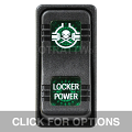 CONTURA X, LOCKER POWER, SEALED ROCKER SWITCH, GREEN LENS