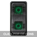 CONTURA X, SEALED ROCKER SWITCH, GREEN LENS