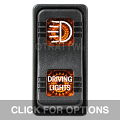 CONTURA X, DRIVING LIGHTS, SEALED ROCKER SWITCH, AMBER LENS