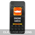 CONTURA II, ENGINE HATCH, AMBER LENS, DPDT ROCKER SWITCH