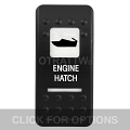 CONTURA II, ENGINE HATCH, WHITE LENS, DPDT ROCKER SWITCH