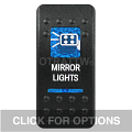 CONTURA II, MIRROR LIGHTS, BLUE LENS, LOWER INDEPENDENT