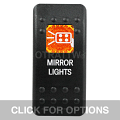 CONTURA II, MIRROR LIGHTS, AMBER SINGLE LENS, SINGLE UPPER DEPENDENT