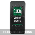 CONTURA II, MIRROR LIGHTS, GREEN LENS, UPPER INDEPENDENT