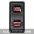 CONTURA X, MIRROR LIGHTS, SEALED ROCKER SWITCH, RED LENS
