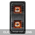 CONTURA X, TEXT ONLY, SEALED ROCKER SWITCH, AMBER LENS