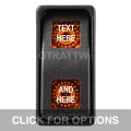 CONTURA XI, TEXT ONLY, SEALED ROCKER SWITCH, AMBER LENS
