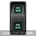 CONTURA XI, TEXT ONLY, SEALED ROCKER SWITCH, GREEN LENS