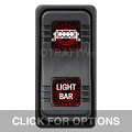 CONTURA X, LIGHT BAR, SEALED ROCKER SWITCH, RED LENS