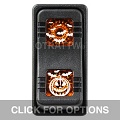 CONTURA X, HAPPY HALLOWEEN, SEALED ROCKER SWITCH, AMBER LENS