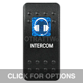 CONTURA II, INTERCOM, BLUE SINGLE LENS, SINGLE UPPER DEPENDENT