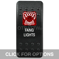 CONTURA II, FANG LIGHTS, RED SINGLE LENS, SINGLE UPPER DEPENDENT