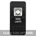CONTURA II, FANG LIGHTS, WHITE SINGLE LENS, SINGLE UPPER DEPENDENT