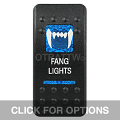 CONTURA II, FANG LIGHTS, BLUE LENS, UPPER INDEPENDENT