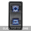 CONTURA X, FANG LIGHTS, SEALED ROCKER SWITCH, BLUE LENS