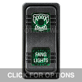 CONTURA X, FANG LIGHTS, SEALED ROCKER SWITCH, GREEN LENS
