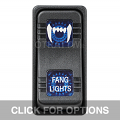 CONTURA X, FANG LIGHTS, SEALED ROCKER SWITCH, BLUE LENS
