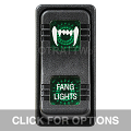 CONTURA X, FANG LIGHTS, SEALED ROCKER SWITCH, GREEN LENS