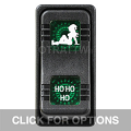 CONTURA X, HO HO HO, SEALED ROCKER SWITCH, GREEN LENS