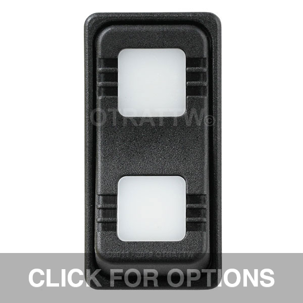 CONTURA X, SEALED ROCKER SWITCH, WHITE LENS CONTURA X, SEALED ROCKER SWITCH, WHITE LENS