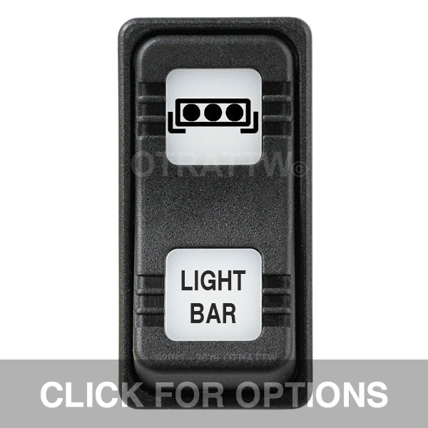 CONTURA X, LIGHT BAR, SEALED ROCKER SWITCH, WHITE LENS CONTURA X, LIGHT BAR, SEALED ROCKER SWITCH, WHITE LENS