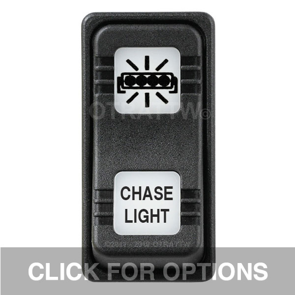 CONTURA X, CHASE LIGHT, SEALED ROCKER SWITCH, WHITE LENS CONTURA X, CHASE LIGHT, SEALED ROCKER SWITCH, WHITE LENS