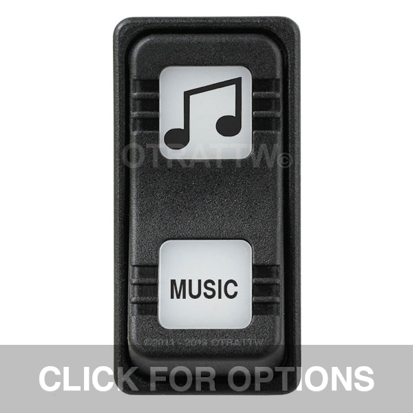 CONTURA X, MUSIC, SEALED ROCKER SWITCH, WHITE LENS CONTURA X, MUSIC, SEALED ROCKER SWITCH, WHITE LENS