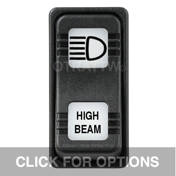 CONTURA X, HIGH BEAM, SEALED ROCKER SWITCH, WHITE LENS