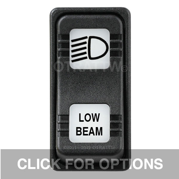 CONTURA X, LOW BEAM, SEALED ROCKER SWITCH, WHITE LENS CONTURA X, LOW BEAM, SEALED ROCKER SWITCH, WHITE LENS