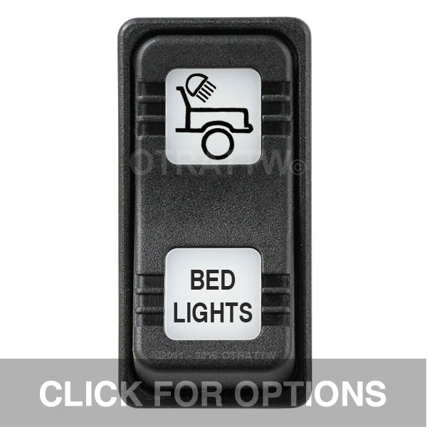 CONTURA X, BED LIGHTS, SEALED ROCKER SWITCH, WHITE LENS CONTURA X, BED LIGHTS, SEALED ROCKER SWITCH, WHITE LENS