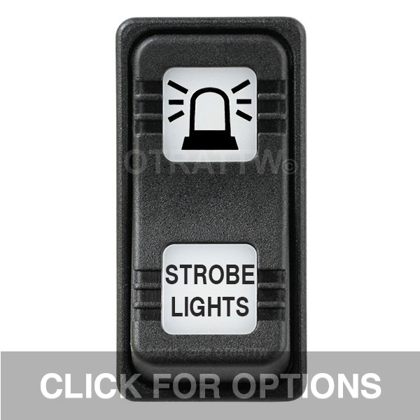 CONTURA X, STROBE LIGHTS, SEALED ROCKER SWITCH, WHITE LENS CONTURA X, STROBE LIGHTS, SEALED ROCKER SWITCH, WHITE LENS