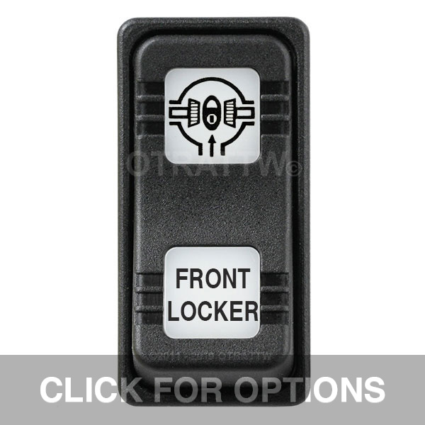 CONTURA X, FRONT LOCKER, SEALED ROCKER SWITCH, WHITE LENS CONTURA X, FRONT LOCKER, SEALED ROCKER SWITCH, WHITE LENS